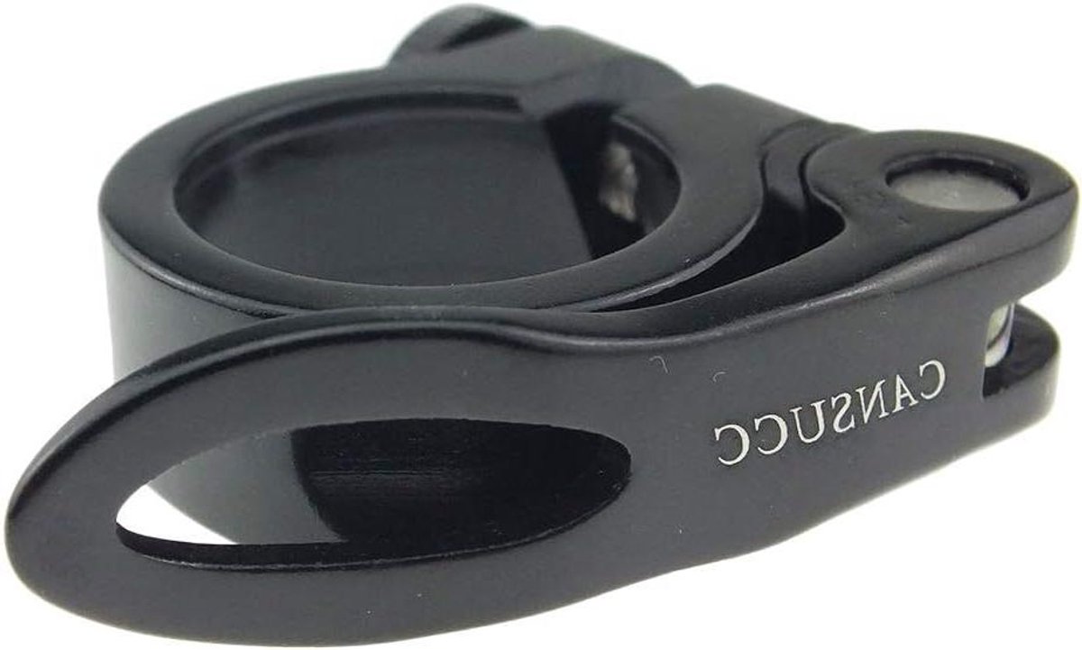 Zadelpen Klem - Zadelpen Clip - Fiets Zadel Verstellen - Snelle Verstelling Hendel - 30mm - Zwart