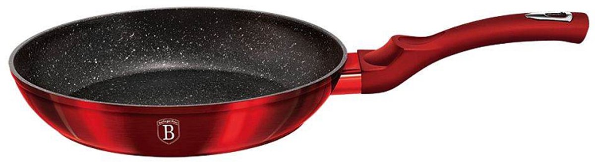 BERLINGERHAUS Pan met marmeren oppervlak 28 cm Burgundy Metallic Line BH-1253