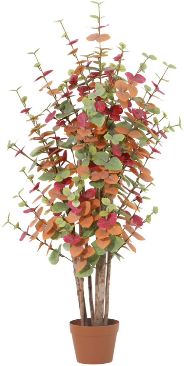 Trendyplants - Kunst Eucalyptus Colours - Eucalyptusboom - Kunstplant - Hoogte 120cm - Potmaat Ø18cm