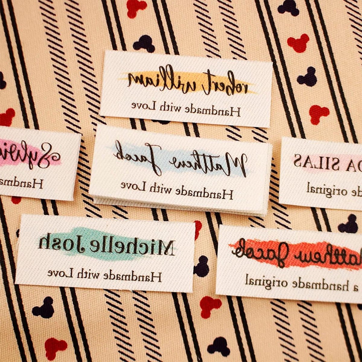 Stof Etiketten - Kleding Labels - Kleding Personaliseren - Wasbaar en Strijkbaar - 60 Stuks - Wit
