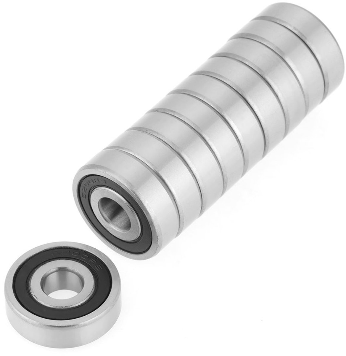 Dailygoods- Rillenkogellager 10 Stuks - Hoogwaardig Staal - Dubbel Gummieerd - Binnendiameter 10 mm - Buitendiameter 30 mm - Dikte 9 mm - Lagers