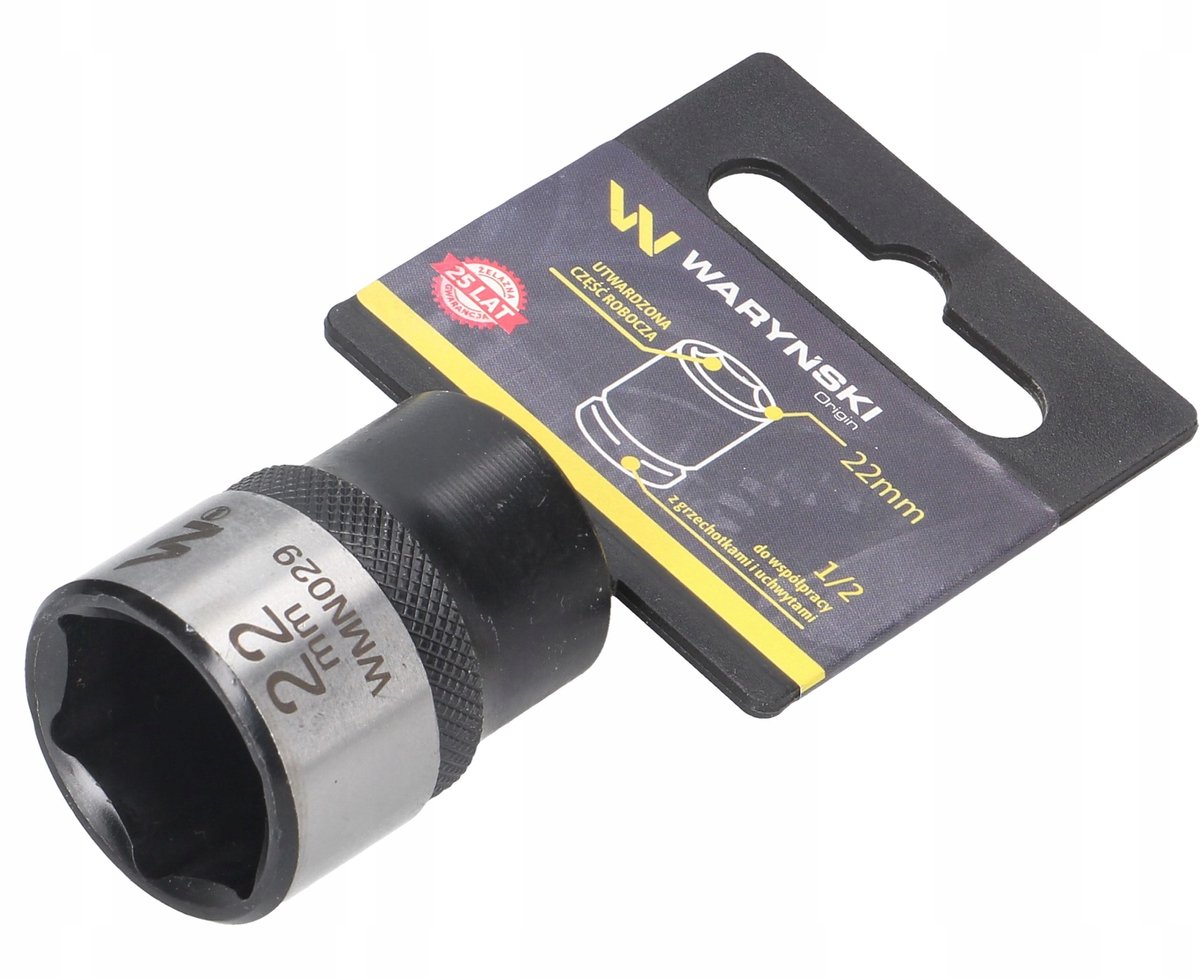 Dopsleutel 1/2" 22 mm Inbus CrV Staal