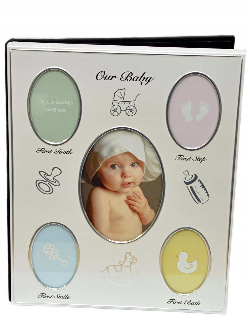 Babyfotoalbum met fotovenster - 48 foto's 10x15 cm