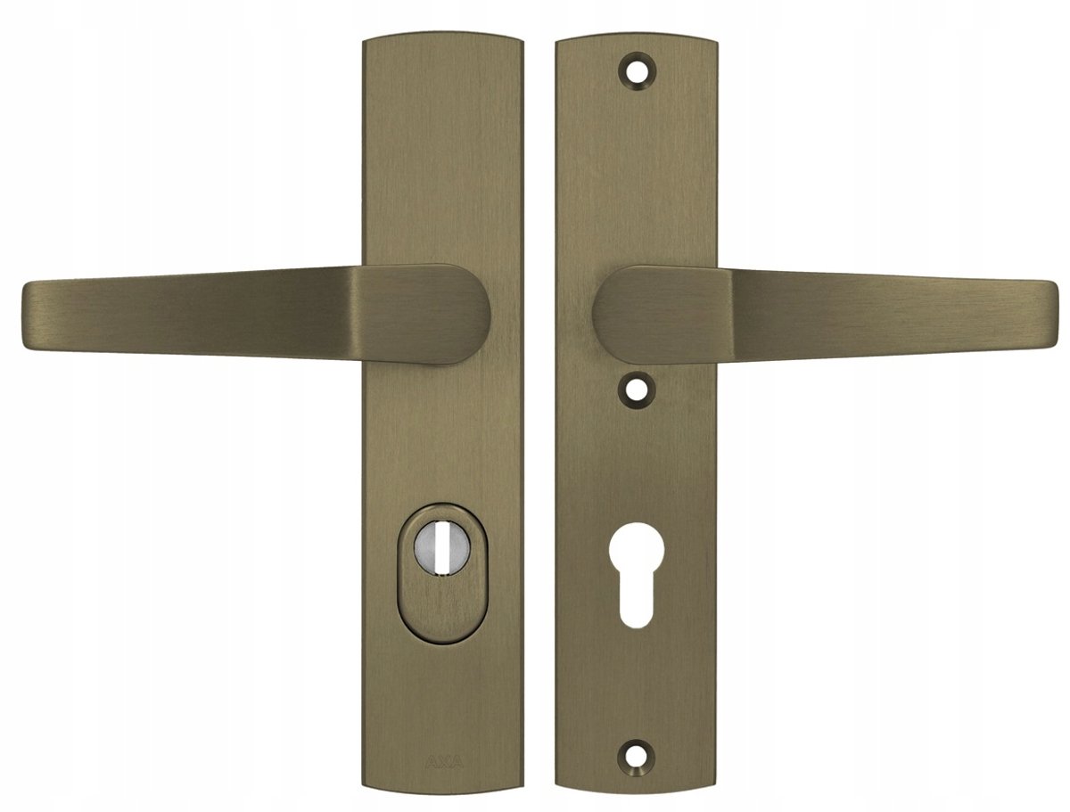 Antidiefstal Buitendeurkruk Arrow Flex Oud Goud 72mm