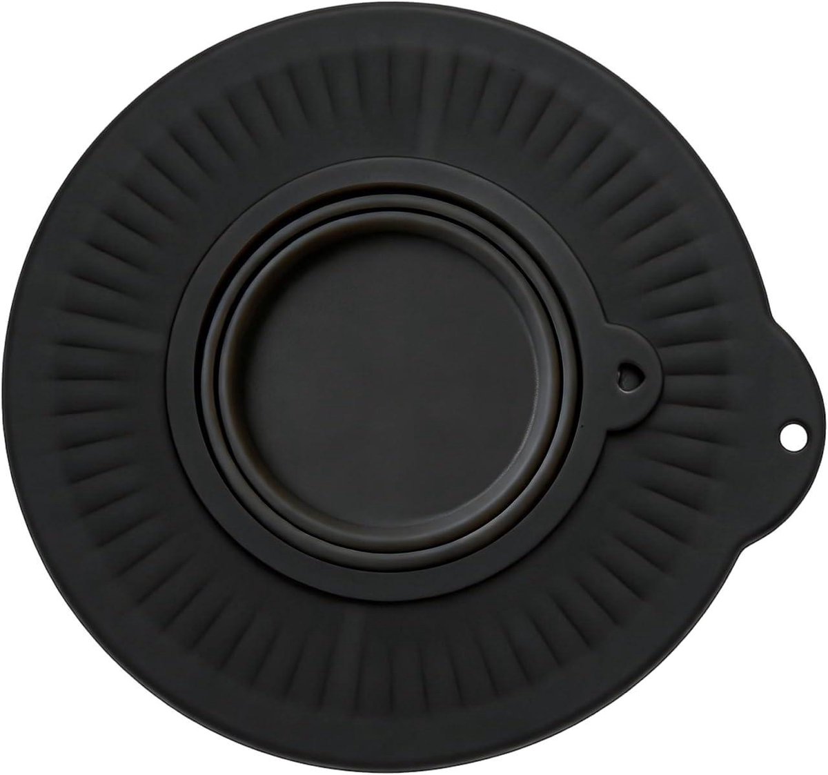 Mixer Spatbescherming - Mengkop Schild - Aanrecht Schoonhouden - Instelbare Gietregeling - 23.4 cm Diameter - Zwart