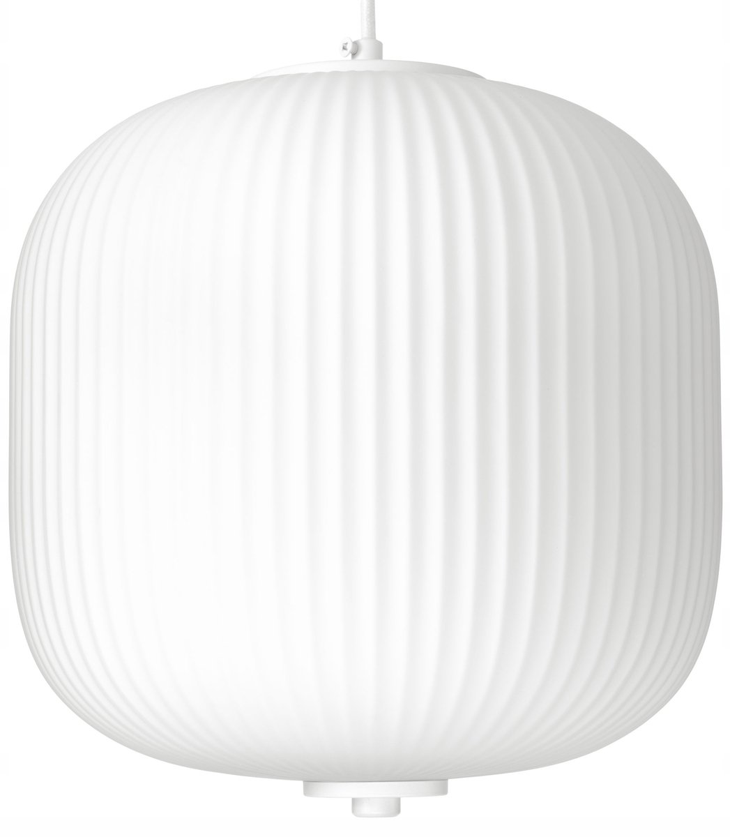 Grote Nordic Witte Melkglazen Hanglamp - 25cm Breedte