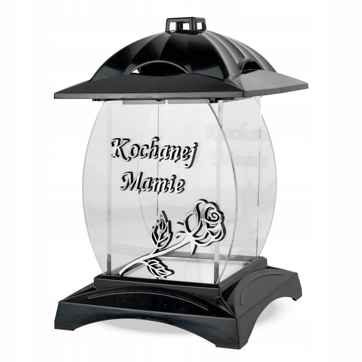 Artistieke Znicz voor Lieve Mama - 25 cm Zwart