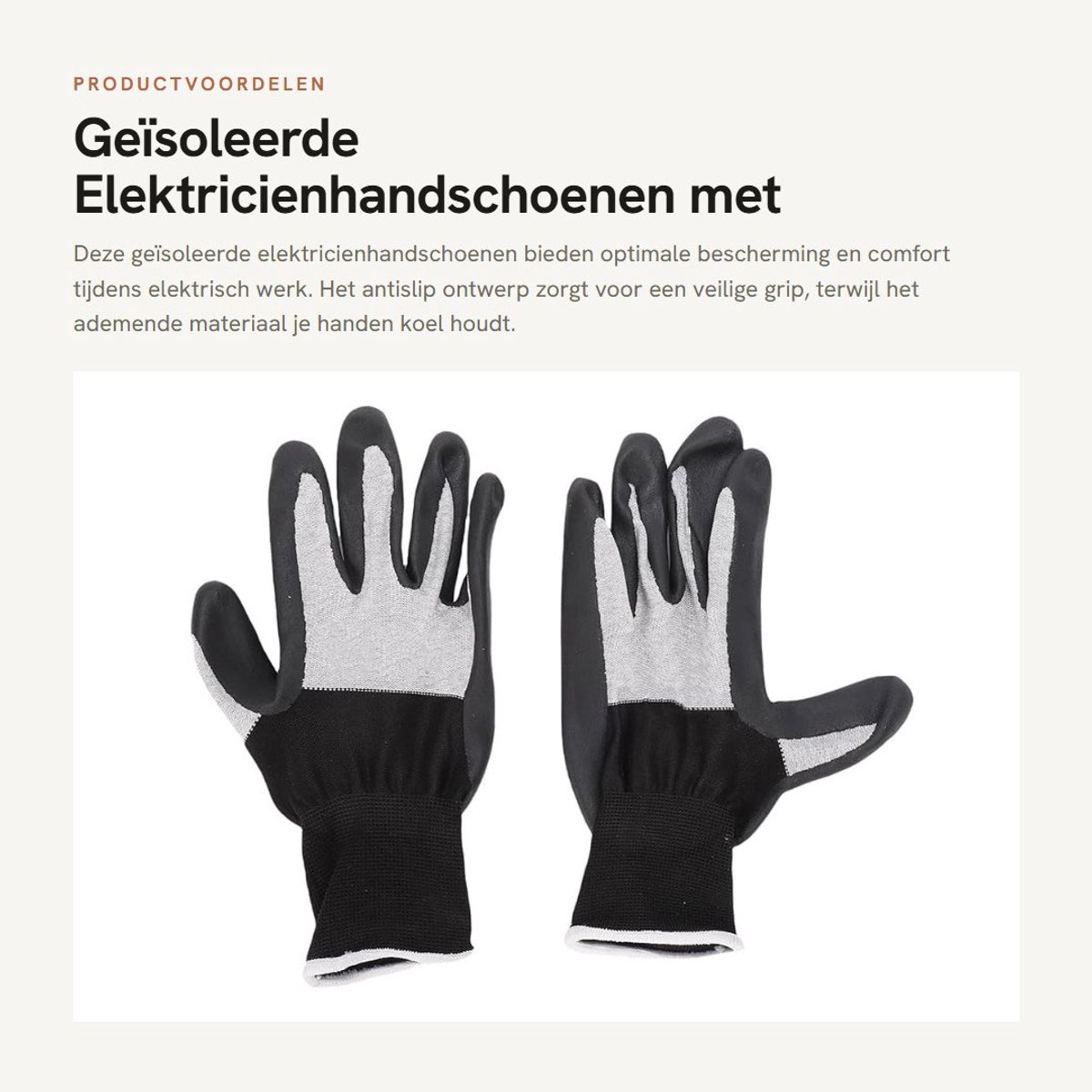 Dailygoods - Geïsoleerde Elektricienhandschoenen met Antislip Design