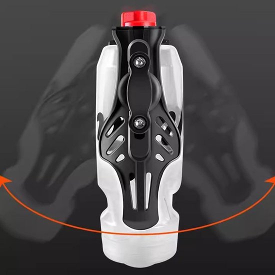 Fleshouder Fiets - Drinkfleshouder Stuur - Hydratatie Onderweg - Gereedschapsvrije Montage - Verstelbaar 46-75mm - Zwart — afbeelding 3