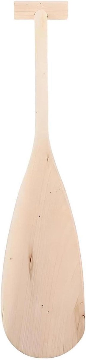 Kinder Kano Peddel - Houten Roeispaan - Waterpret Spel - Ergonomische Handgreep - 50 cm - Natuurlijk Hout