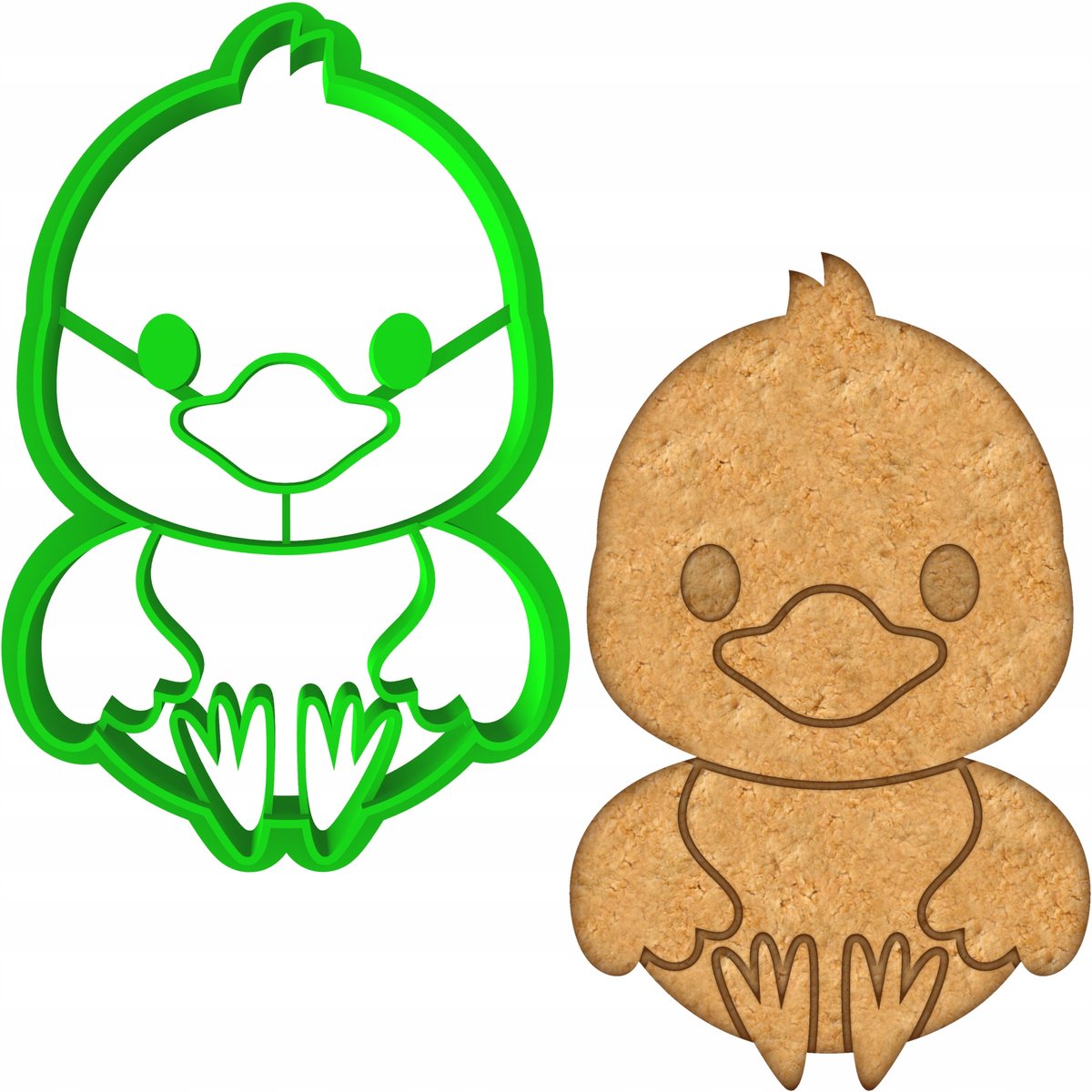 Paas Koekjesvorm Kipje 8cm - Bakvormen voor Koekjes en Ontbijtkoek