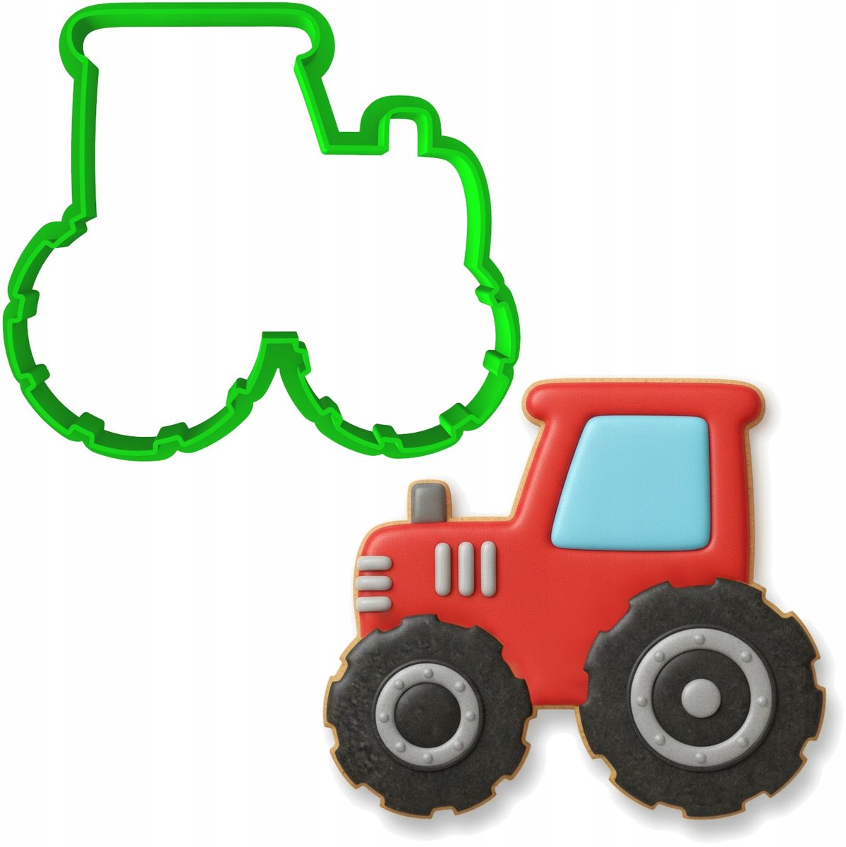 Koekjesvorm Tractor - 8cm - Bakvorm voor Koekjes en Peperkoek
