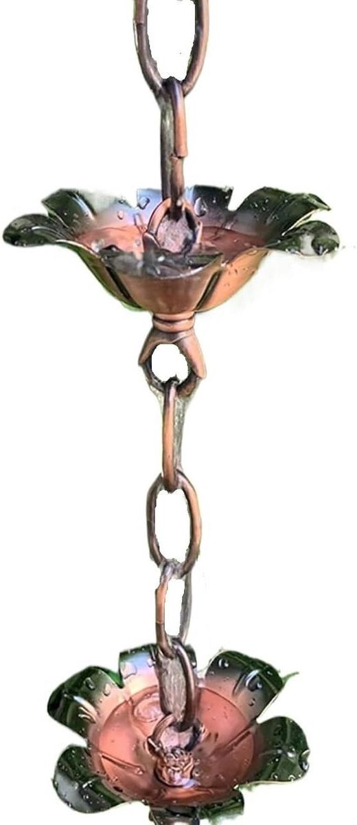 Regenketting - Regenpijp decoratie - Waterafvoer sturen - Stijlvol alternatief - 100 cm - Gegalvaniseerd