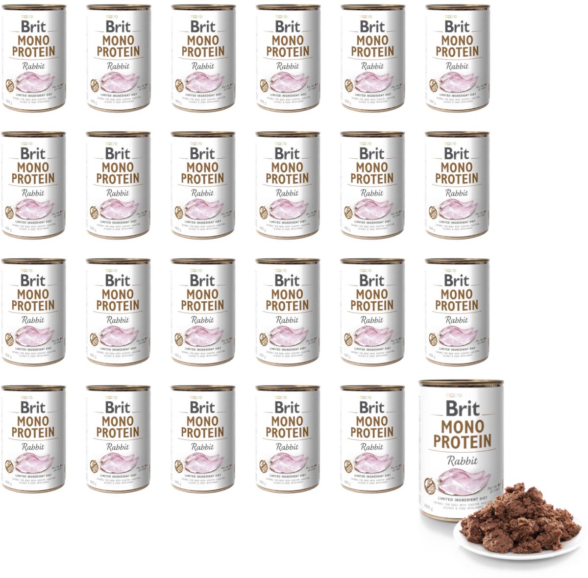Brit Brit Mono Protein - Hondennatvoer - Konijn - 400g - Gevoelige Spijsvertering