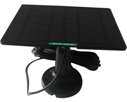 Zonnepaneellader - Draagbaar Oplaadstation - Energie Besparen - Dag-Nacht Energieoplossing - 50W - Zwart