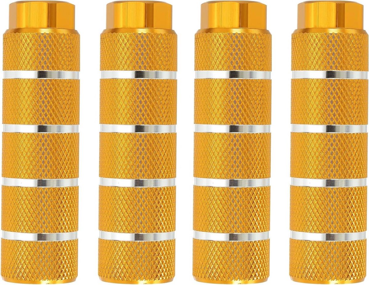 Fietspennen - Voetsteunen Fiets - Extra Ondersteuning - Aluminium Legering - 4 Stuks - Geel