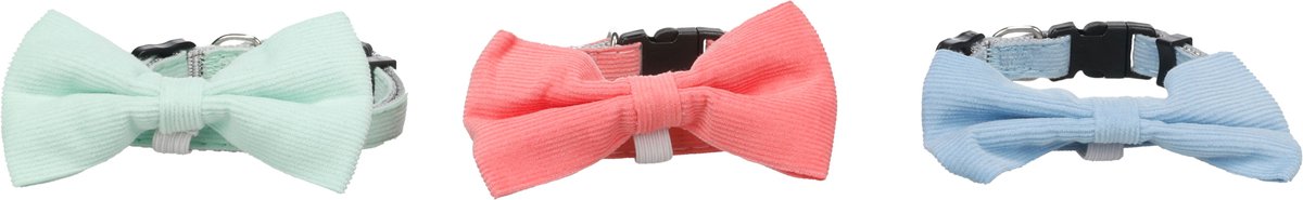 Flamingo - Hond Halsband Puppy met strik Elfi Meerdere kleuren XS 20-35cm 10mm