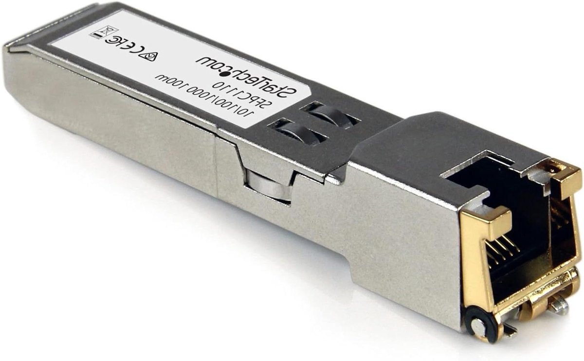 Gigabit RJ45 SFP module - Mini-GBIC transceiver - Netwerkverbindingen maken - Cisco compatibel - 1.3 watt - zilver