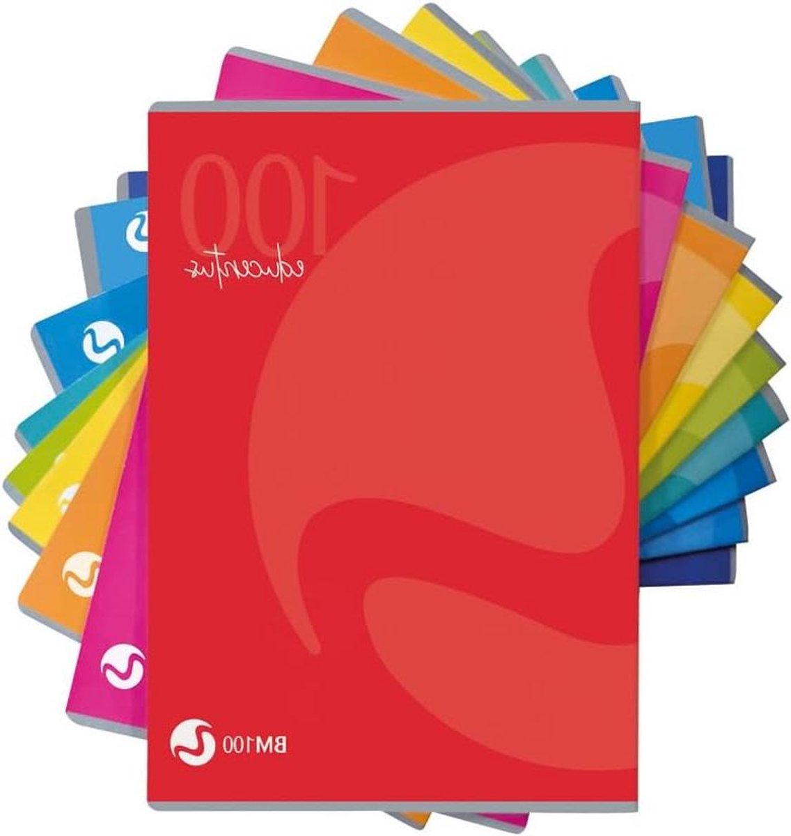 Leerschrift A4 - Schrijfboek Liniatuur A - Netjes Leren Schrijven - Gekleurde Lijnen Gemarkeerde Rand - A4 10 Stuks - Meerkleurig