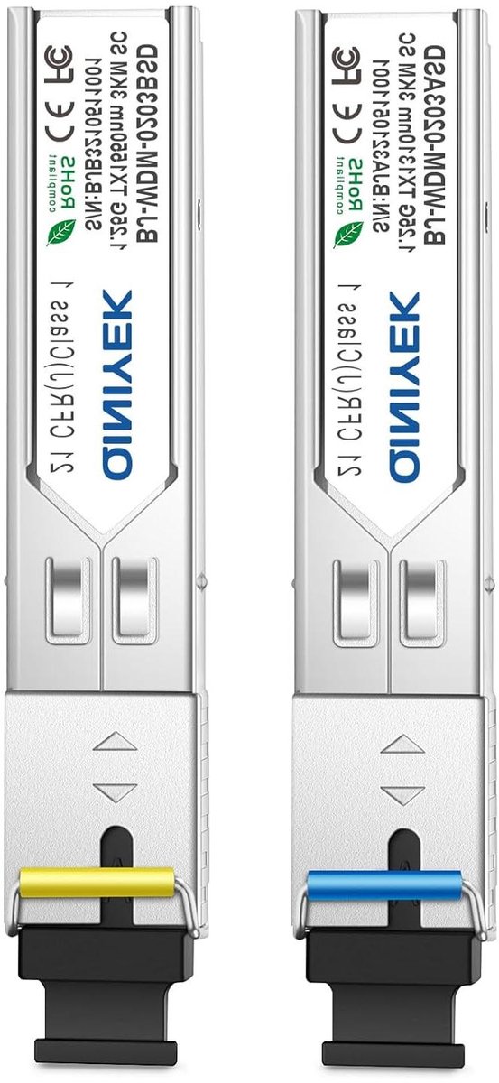 SFP Module - Zendontvanger module - Netwerkverbinding maken - Single-Mode Fiber - 3 km - Zwart