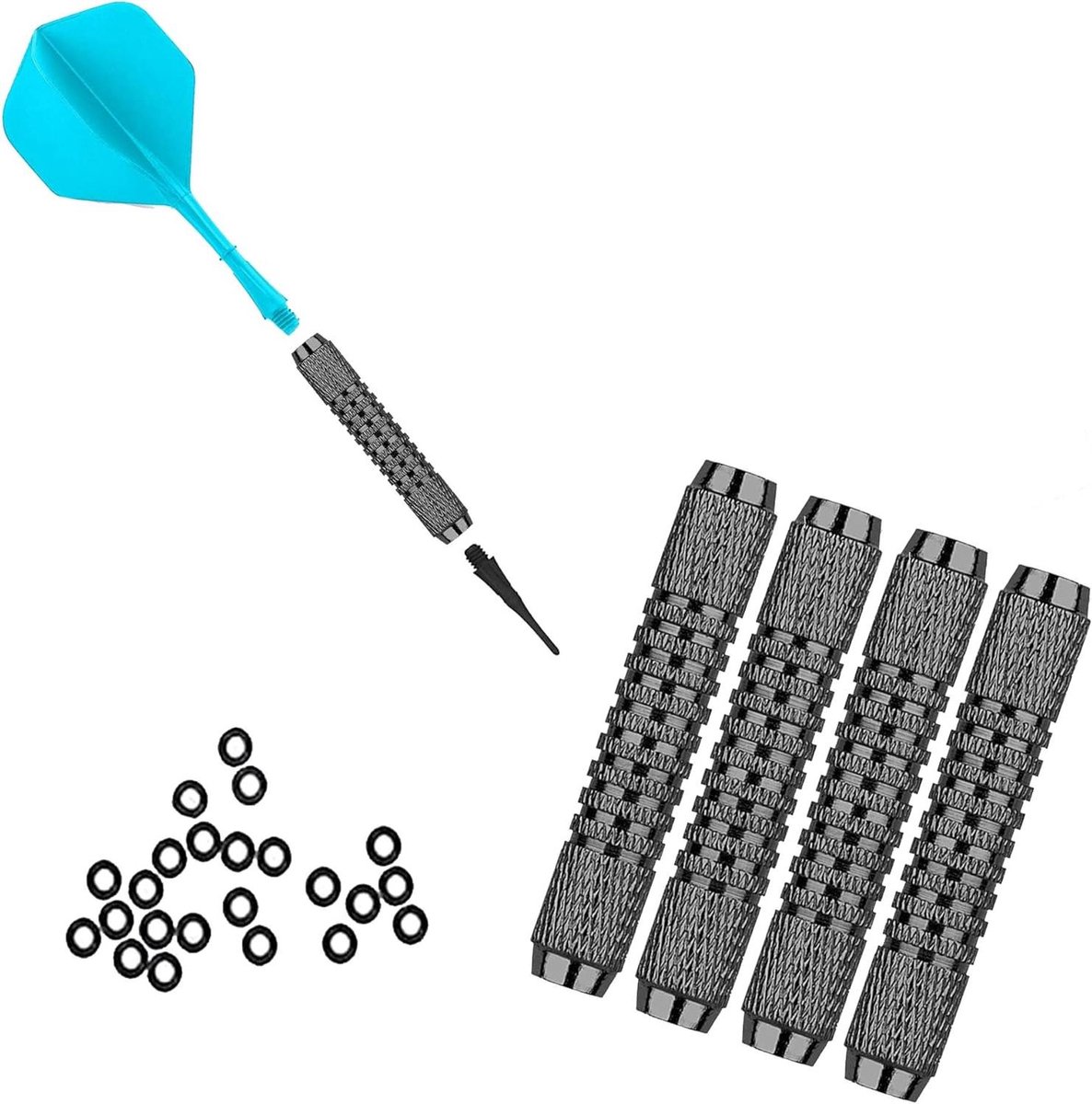 Dart Barrels Set - Dart Accessoires - Darten Verbeteren - Perfecte Balans - 14 gram - Zwart