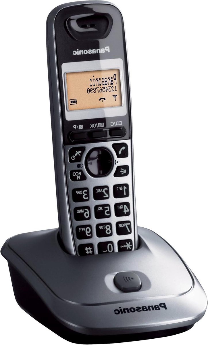Draadloze Telefoon - Vaste Telefoon DECT - Thuis Bellen - Handsfree Bellen - 50 Naams Geheugen - Metallic Grijs