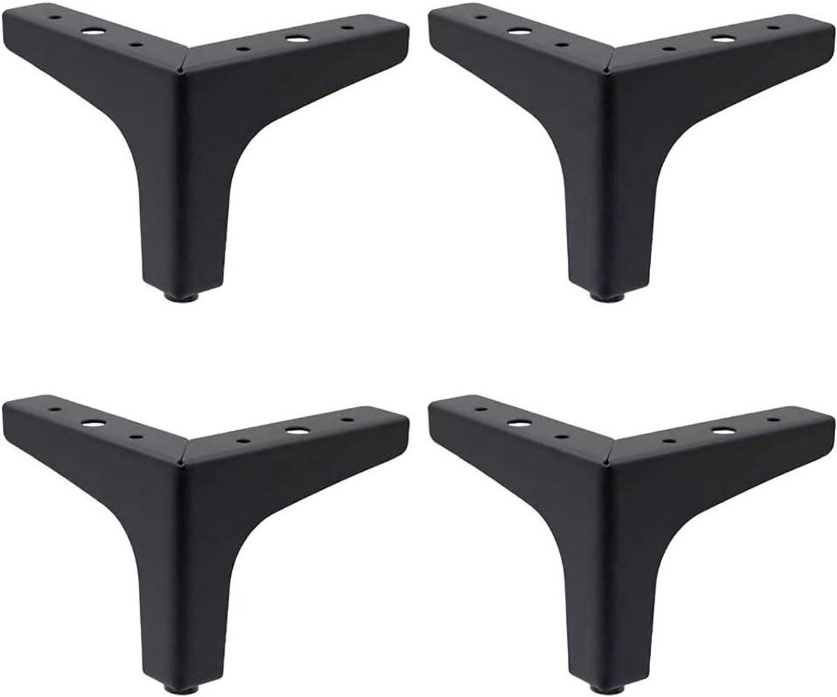 Metalen bankpoten - Meubelpoten Bank - Meubels Verhogen - Zwaar Belastbaar - 10 cm - Zwart