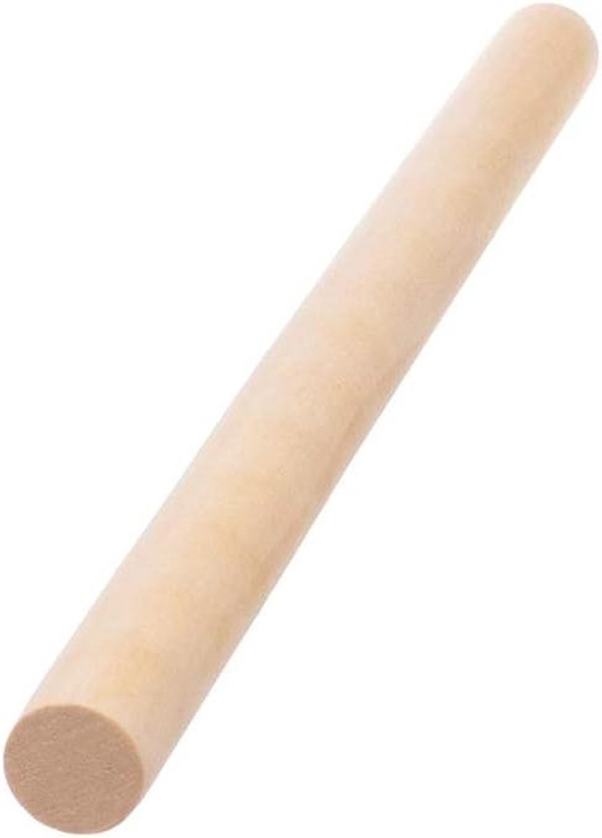 Houten Deuvelstaven - Hout Ambacht Staven - Kunst en Ambacht - Natuurlijk Hardhout - 7 7/8 inch - Natuurlijk
