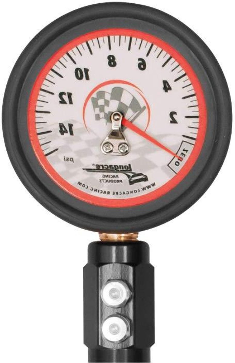 Bandenmeter - Luchtdrukmeter Banden - Banden Druk Controleren - Dubbel Ontluchtingsventiel - 0-15 PSI - Zwart