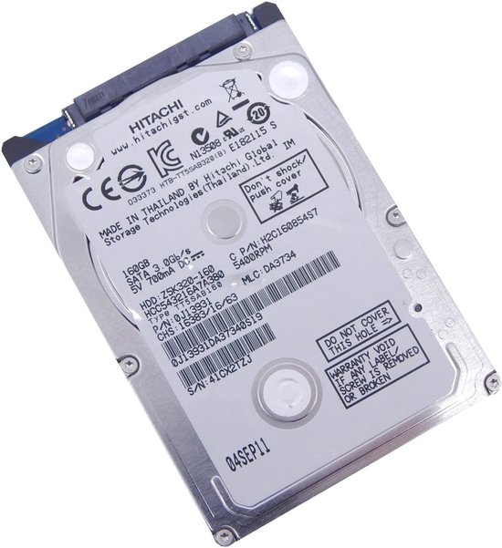 Interne Harde Schijf - Opslagmedium SSD - Data Opslaan - 24/7 Bedrijfsduur - 2.5 inch 7mm - Grijs van Merkloos — afbeelding 2