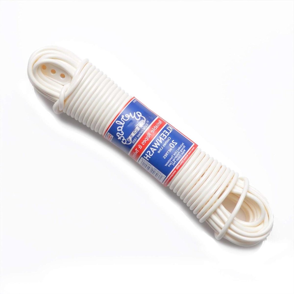 Witte Waslijn - Kledinglijn PVC - Kleding Drogen - Extra Dik - 10 Meter - Wit