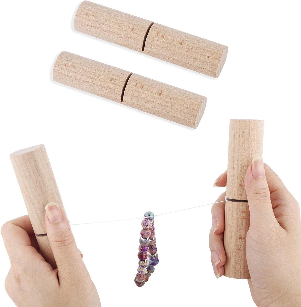 Button Pliers voor Siliconen Kralen, Houten Knoop Pliers en Bevestigingsgereedschap voor Armbanden en Sieradenaccessoires