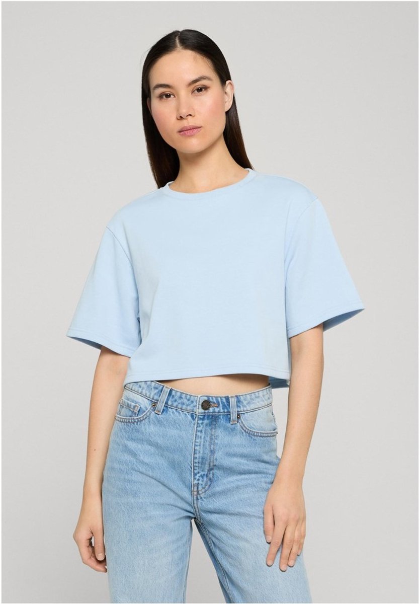 Urban Classics Light Terry Crop top 5XL Blauw
