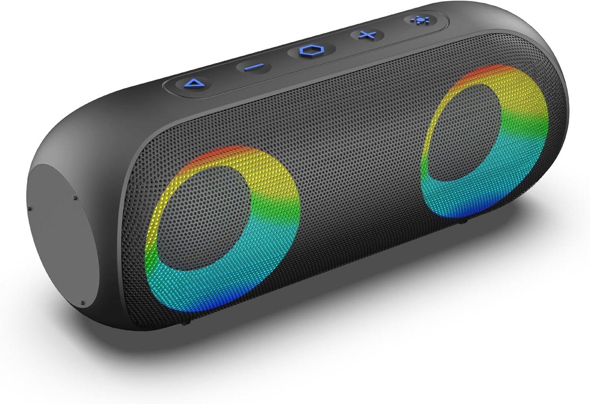 Draadloze Buiten Speaker - Draagbare Speaker Outdoor - Feestjes en Uitjes - IPX7 Waterbestendig - 20 Centimeter - Zwart