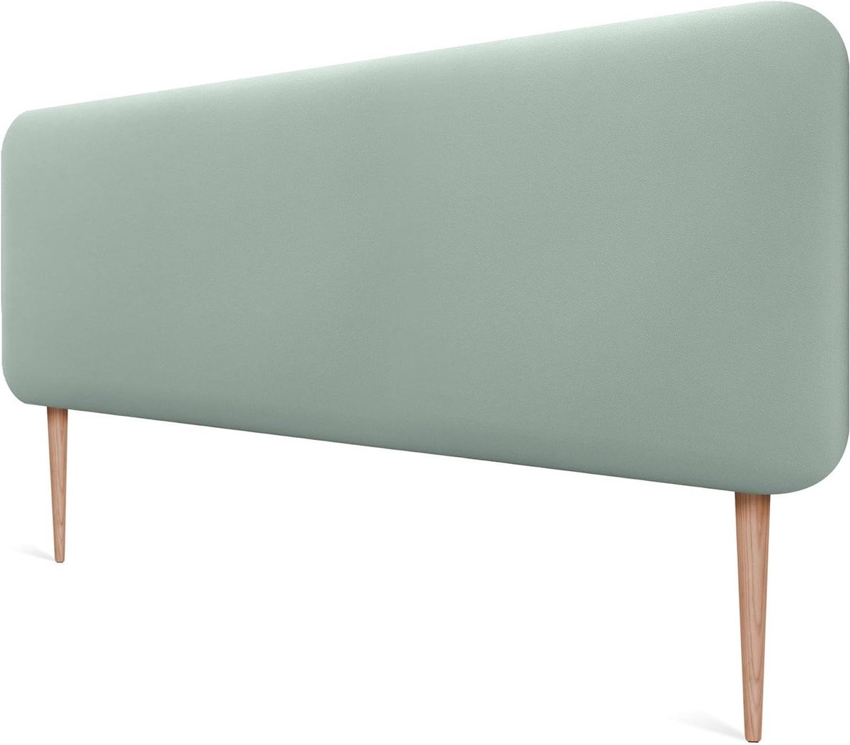 Gestoffeerd Hoofdbord - Bed Hoofdbord - Slaapkamer Aankleden - Glad Afgerond Kunstleer - 160cm - Aqua Groen