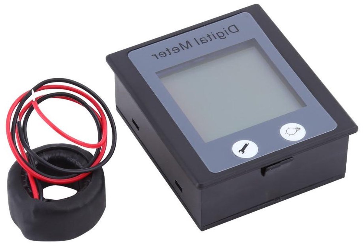 Digitale Multimeter - Stroommeter Voltmeter - Elektrische Metingen Uitvoeren - Drie Data Tegelijk - 100 A - Zwart