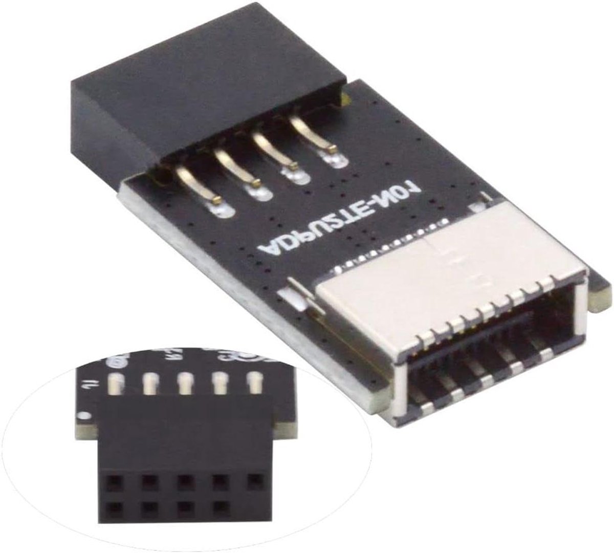 Moederbord Adapter - Converter Kabel - PC Uitbreiding - USB 2.0 naar Type E - 1 Stuk - Zwart