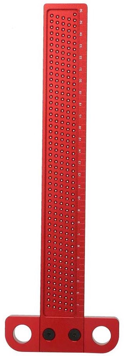T-Liniaal - Meetinstrument - Timmerwerk Tekenen - Aluminiumlegering - 24 x 125 cm