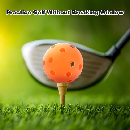 Oefen Golfballen - Hole Plastic Ballen - Golf Swing Oefenen - Beperkt Vliegbereik - 40 mm Diameter - Gemengde Kleuren van TaylorMade — afbeelding 4