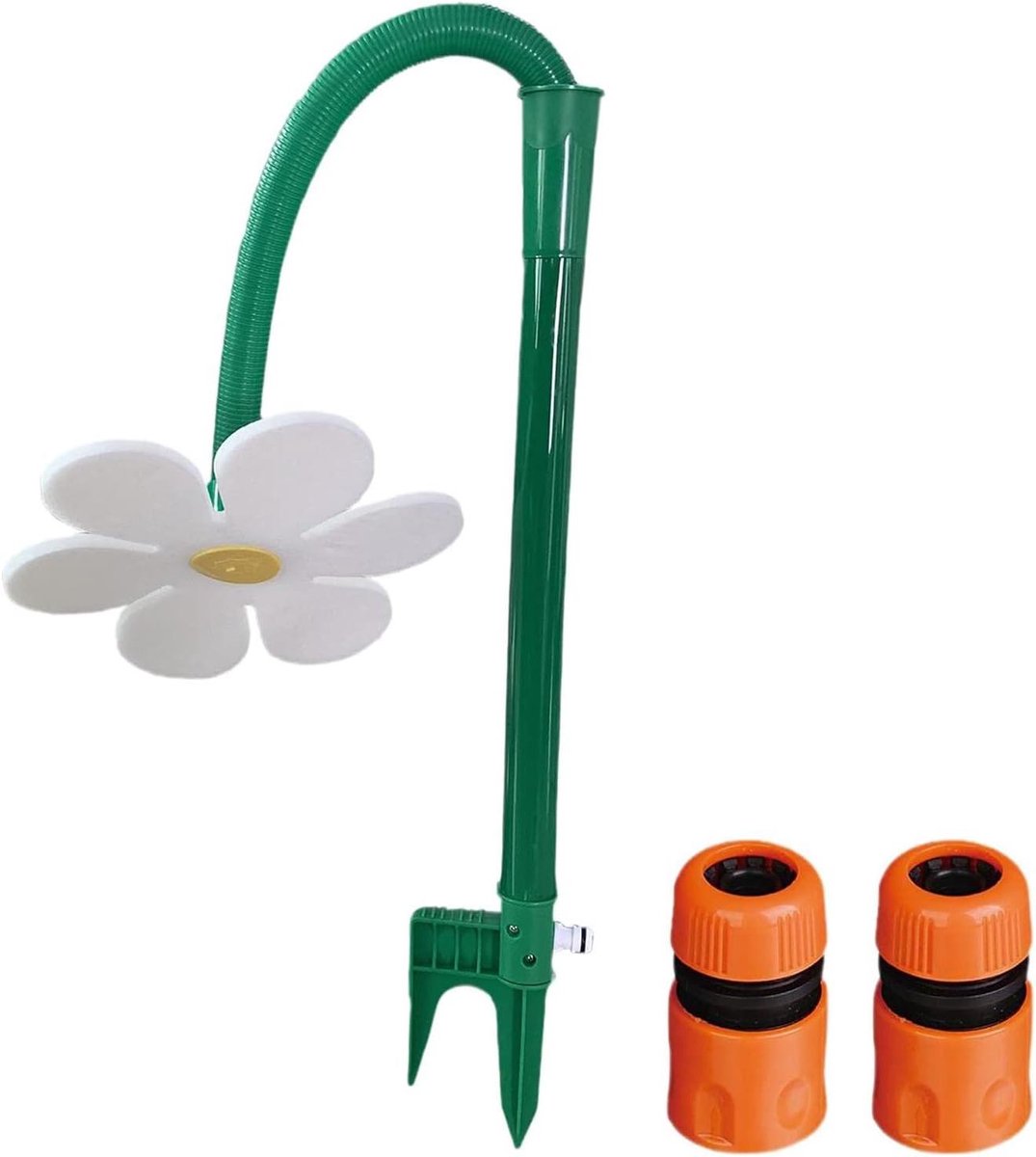 Crazy Flower Shaped Garden Sprayer, 720-Degree Rotation Lawn Watering Sprayer for Garden, Funny Dancing Daisy Flower Swirling Garden Sprayer for Watering Lawn Plants Flowers
