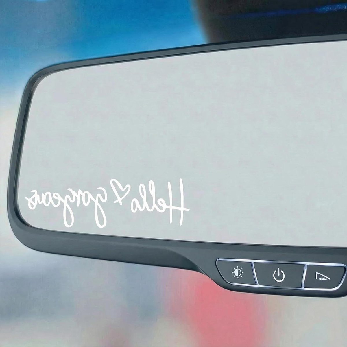 Auto Spiegel Stickers - Emotionele Berichten - Dagelijks Rijden - Duurzaam Vinyl Materiaal