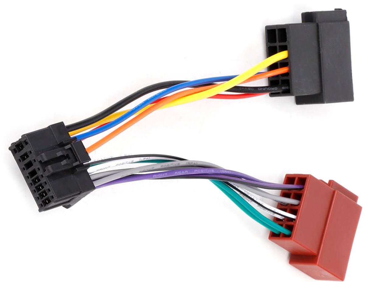 Allecto - 16-Pins Car Stereo Harness ISO 8-Pin Plug - Eenvoudige Installatie, Geschikt voor Auto's vanaf 2003