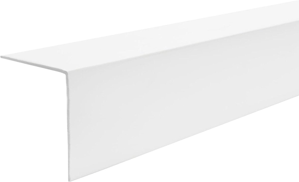 Zelfklevend hoekprofiel - PVC randbescherming - Hoeken beschermen - Eenvoudig zelfklevend - 30x30mm 100cm - Wit