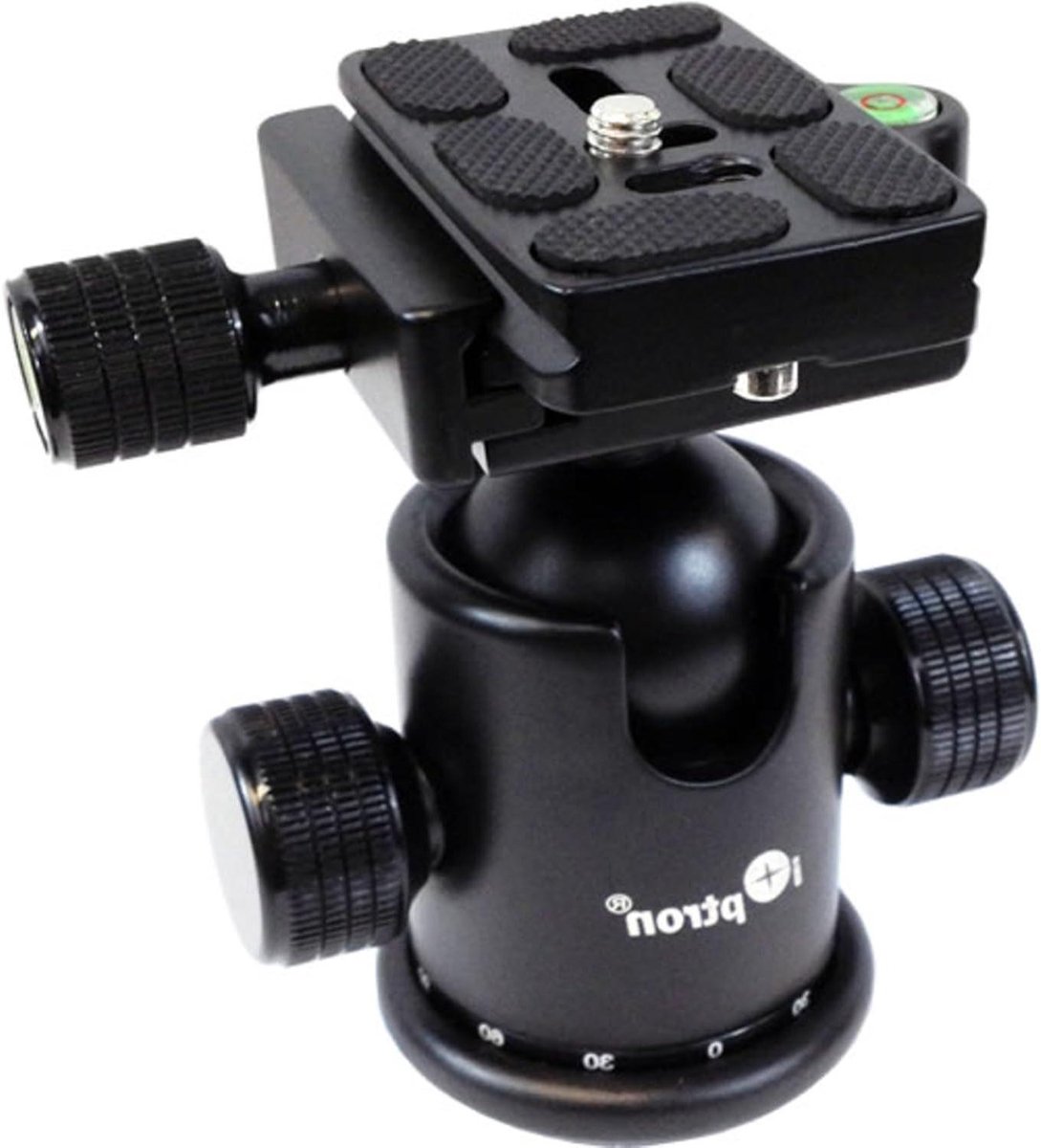 Statiefkop Bal - Precisiekop - Camera Stabilisatie - Snelle Ontgrendeling - 39mm Bal - Zwart