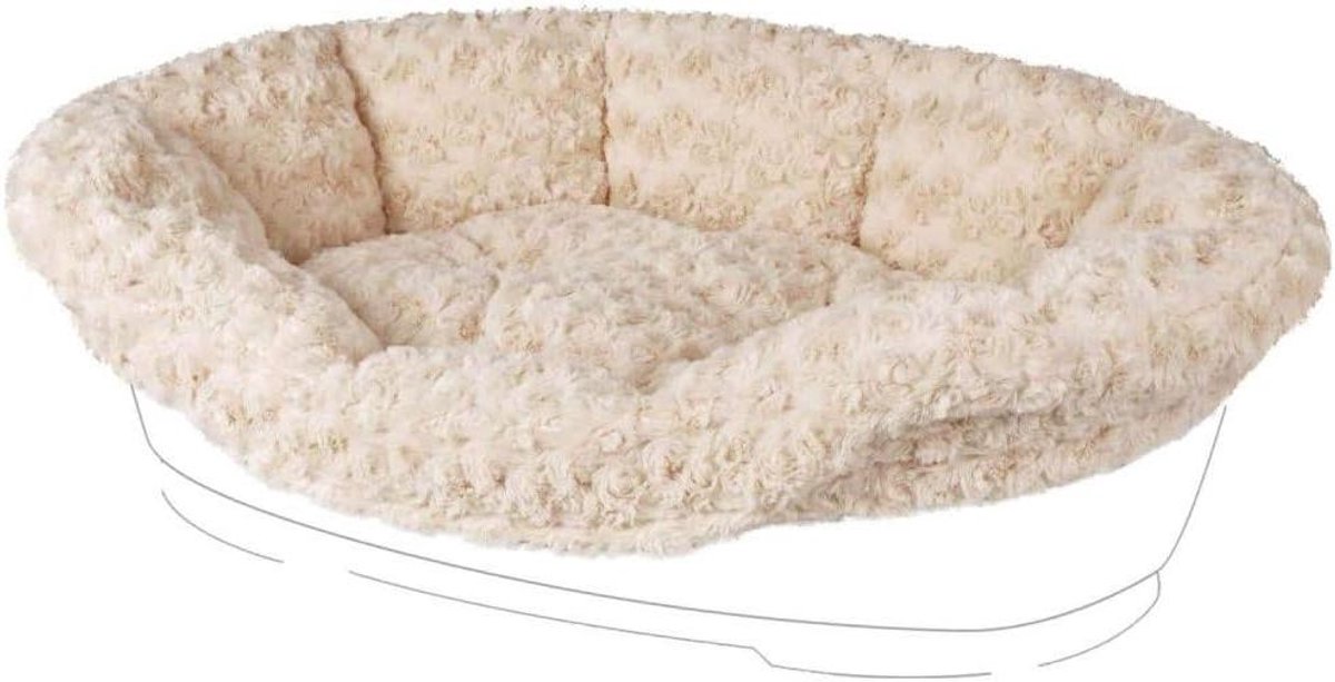 Hondenbed Overtrek - Bedhoes Hond - Comfortabel Slapen - Wasbaar op 30°C - 95/110 cm - Beige
