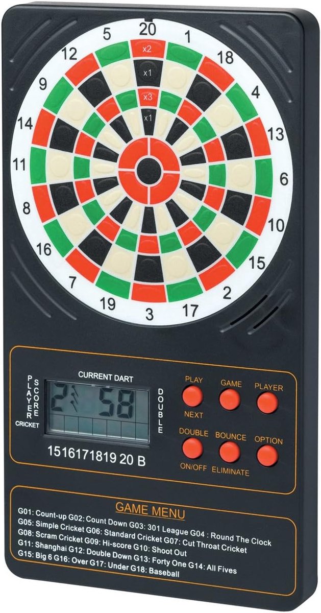 Dart Score Teller - Scorebord Dart - Wedstrijd Bijhouden - Automatische Aanraking - 27 x 15 cm - Zwart van Dart — afbeelding 2