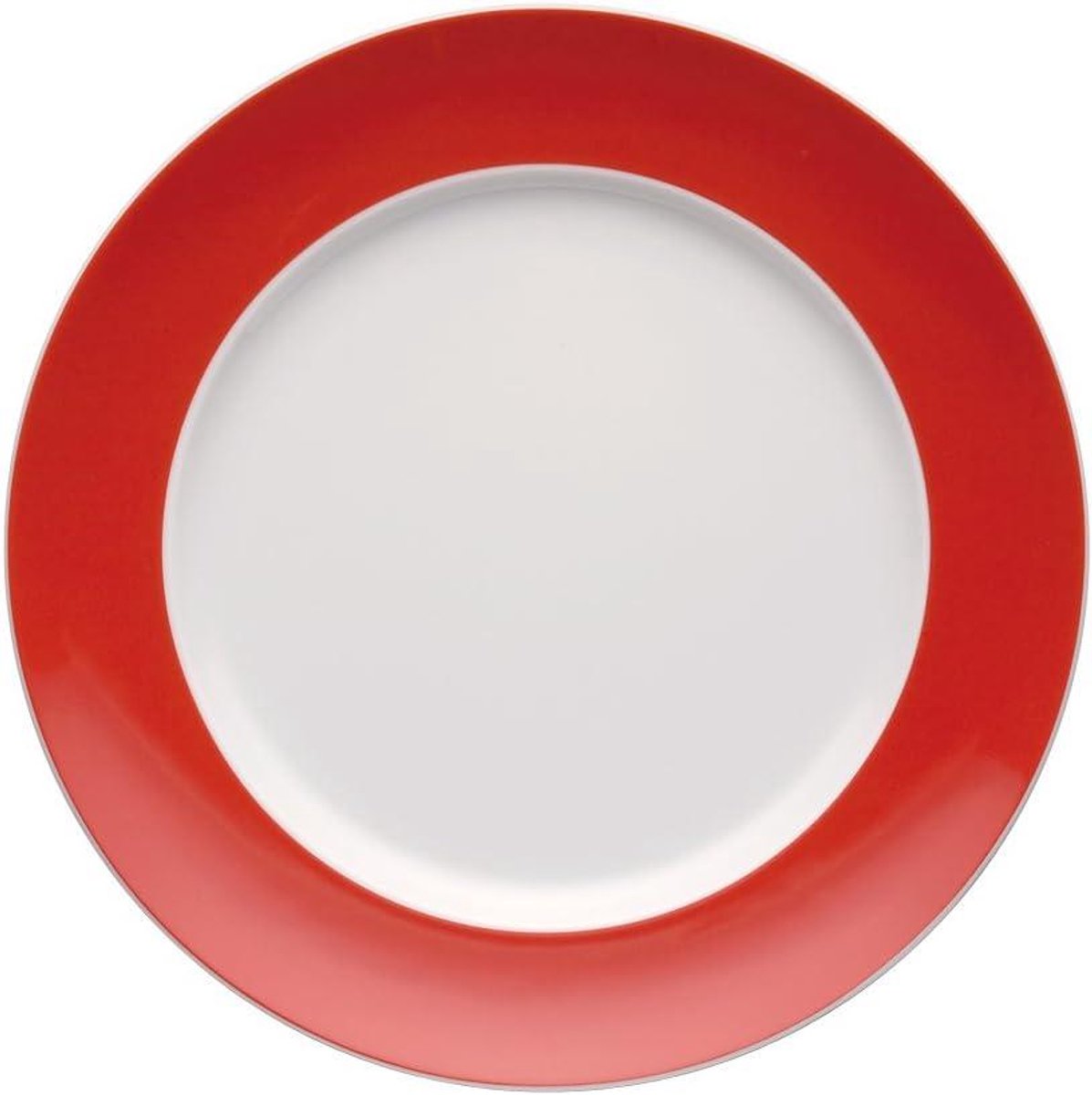 Dinerbord Rood - Porseleinen Bord - Dagelijks Gebruik - Made in Germany - 27 cm - Rood