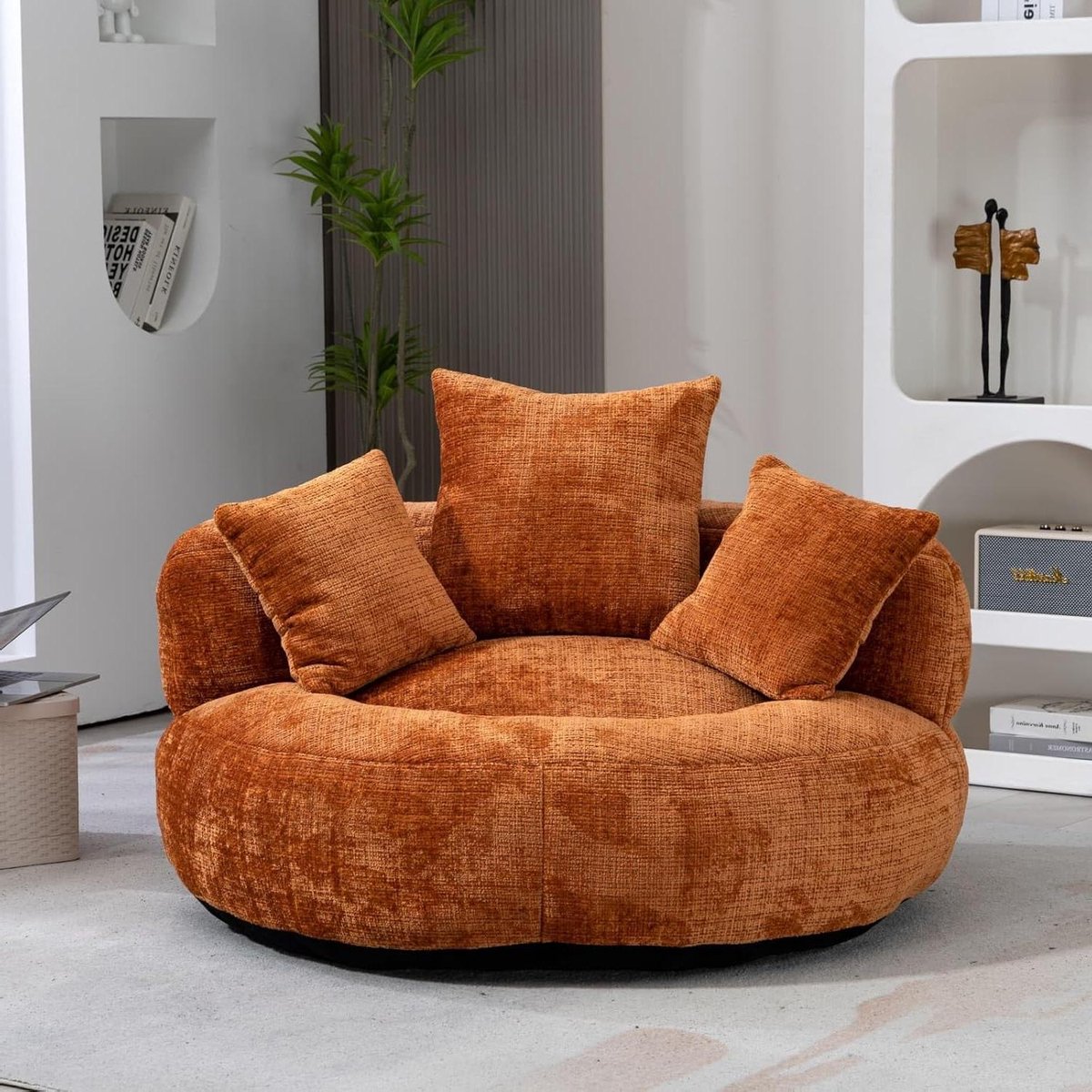 Zitzak Bank - Luie Stoel Sofa - Ontspannen Thuis - Geen Installatie Nodig - 108x108x52cm -