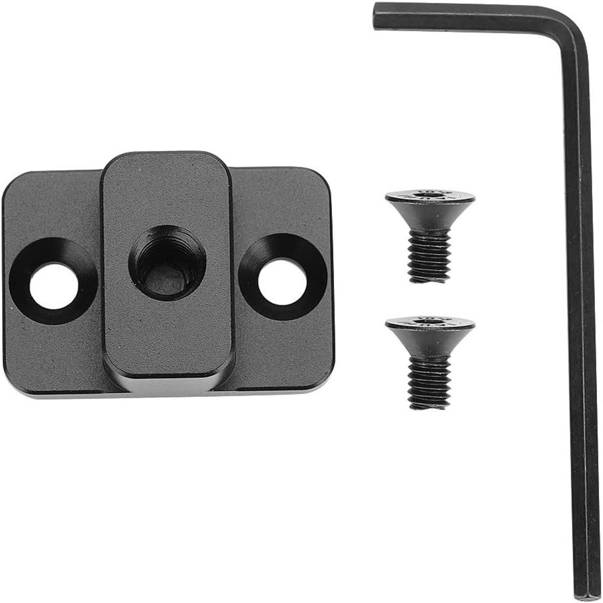 Camera Monitor Bevestigingsplaat voor Stabilizers met NATO Rail en Arri Opnameluiken, Geschikt voor Magic Arm, Monitor en Microfoon