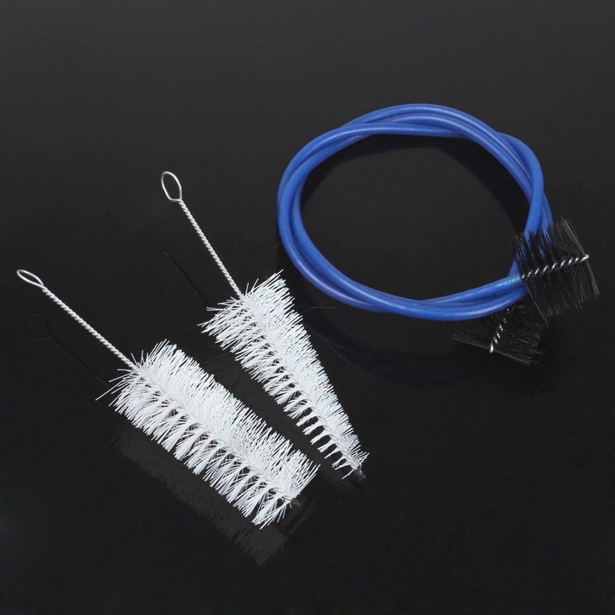 3 in 1 Reinigingsborstel Set voor Trompet, Trompetborstels en Onderhoudsborstels voor Messing Instrumenten